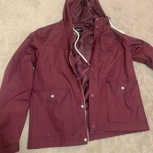 Maroon Colored forever 21 rain jacket